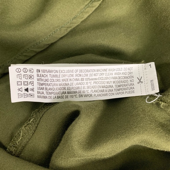 Life in progress army green button front shirt - Picture 7 of 7